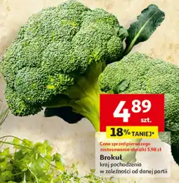 Auchan Brokuł, kraj pochodzenia w zależności od danej partii oferta