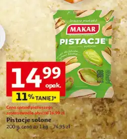 Auchan Pistacje solone Makar oferta