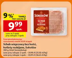 Auchan Schab wieprzowy bez kości, kotlety rozbijane Sokołów oferta