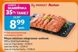 Auchan Mięso mielone wieprzowo-wołowe Dział Samoobsługi oferta