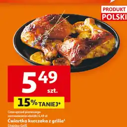 Auchan Ćwiartka kurczaka z grilla Stoisko Grill oferta