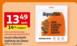 Auchan Łosoś atlantycki wędzony na zimno SuperFish oferta