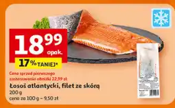 Auchan Łosoś atlantycki, filet ze skórą oferta