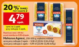 Auchan Makaron Agnesi, 250-500 g, wybrane rodzaje oferta