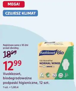Rossmann Vuokkoset, biodegradowalne podpaski higieniczne oferta