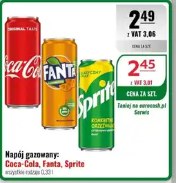 Eurocash Napój gazowany Coca-Cola, Fanta, Sprite oferta