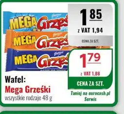 Eurocash Wafel Mega Grześki oferta