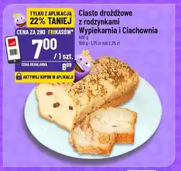 Polomarket Ciasto drożdżowe z rodzynkami Wypiekarnia i Ciachownia oferta