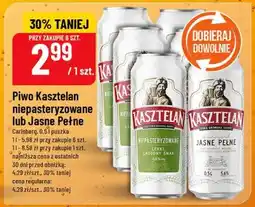 Polomarket Piwo Kasztelan niepasteryzowane lub Jasne Pełne oferta