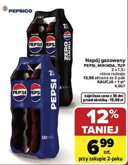 Carrefour Napój gazowany Pepsi, Mirinda, 7Up oferta
