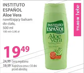 Hebe Instituto español aloe vera nawilżający balsam do ciała oferta