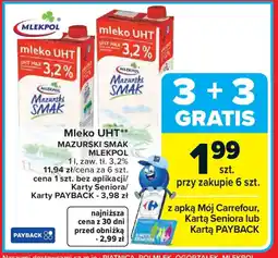 Carrefour Mlekpol Mleko UHT oferta