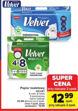 Carrefour Papier toaletowy Velvet oferta