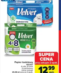 Carrefour Velvet Papier toaletowy oferta
