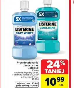 Carrefour Listerine płyn do płukania jamy ustnej oferta