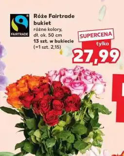 Kaufland Róże Fairtrade bukiet oferta
