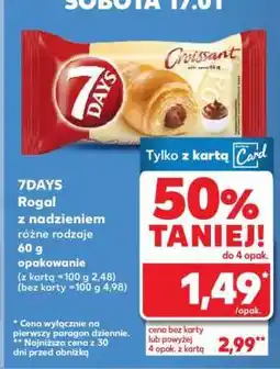 Kaufland 7DAYS Rogal z nadzieniem oferta