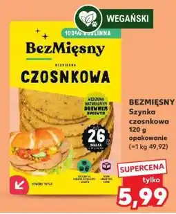 Kaufland BEZMIĘSNY Szynka czosnkowa 120 g opakowanie oferta