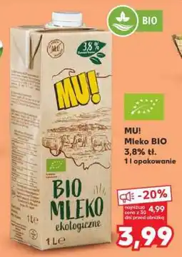 Kaufland MU! Mleko BIO 3,8% tł oferta