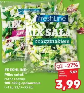 Kaufland FRESHLINE Miks sałat oferta