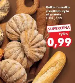 Kaufland Bułka muszelka z kiełkami żyta 65 g sztuka oferta