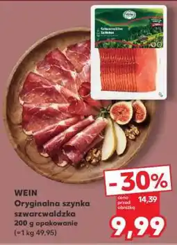 Kaufland WEIN Oryginalna szynka szwarcwaldzka 200 g opakowanie oferta
