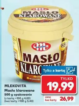 Kaufland MLEKOVITA Masło klarowane 500 g opakowanie oferta