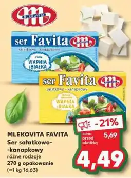 Kaufland MLEKOVITA FAVITA Ser sałatkowo- -kanapkowy oferta