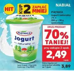 Kaufland PIĄTNICA Jogurt naturalny 2% tł oferta