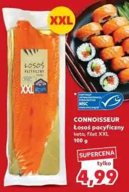 Kaufland CONNOISSEUR Łosoś pacyficzny keta, filet XXL 100 g oferta