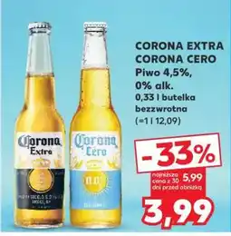 Kaufland CORONA EXTRA CORONA CERO oferta