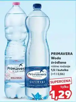 Kaufland PRIMAVERA Woda źródlana oferta