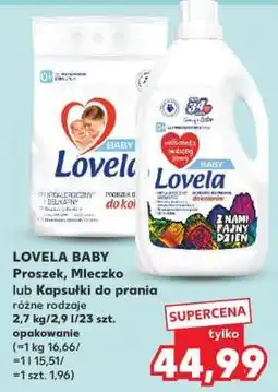 Kaufland LOVELA BABY Proszek, Mleczko lub Kapsułki do prania oferta