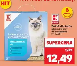 Kaufland Żwirek dla kotów ultra, ultra biały oferta