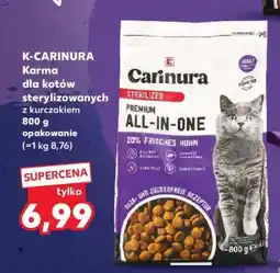 Kaufland K-CARINURA Karma dla kotów sterylizowanych z kurczakiem 800 g opakowanie oferta