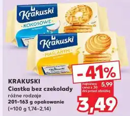Kaufland KRAKUSKI Ciastka bez czekolady oferta