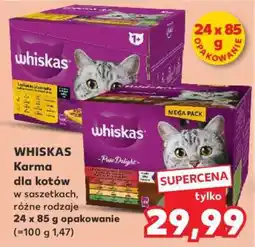 Kaufland WHISKAS Karma dla kotów w saszetkach, różne rodzaje 24 x 85 g opakowanie oferta