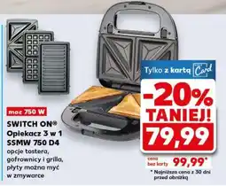Kaufland SWITCH ON Opiekacz 3 w 1 SSMW 750 D4 oferta