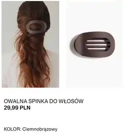 H&M Owalna spinka do włosów (ciemno brązowa) oferta