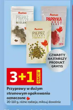Auchan Przyprawy w dużym strunowym opakowaniu Auchan oferta