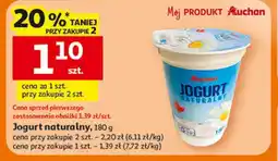 Auchan Jogurt naturalny, 180 g Auchan oferta