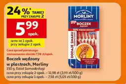 Auchan Boczek wędzony w plastrach, Morliny oferta