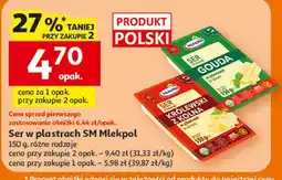 Auchan Ser w plastrach SM Mlekpol (różne rodzaje) oferta