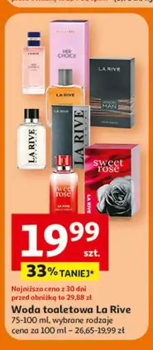 Auchan Woda toaletowa La Rive, 75-100 ml, wybrane rodzaje oferta