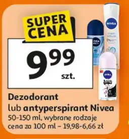 Auchan Dezodorant lub antyperspirant Nivea 50-150 ml, wybrane rodzaje oferta