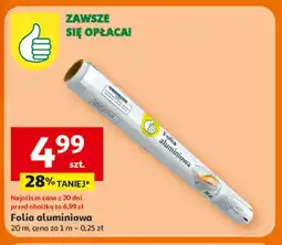 Auchan Folia aluminiowa 20 m oferta