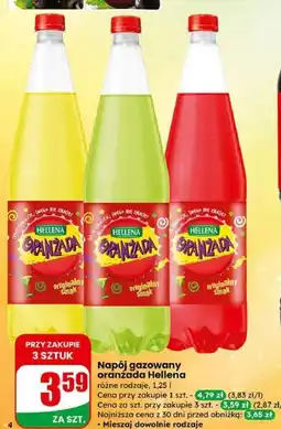 Dino Napój gazowany oranżada Hellena różne rodzaje oferta