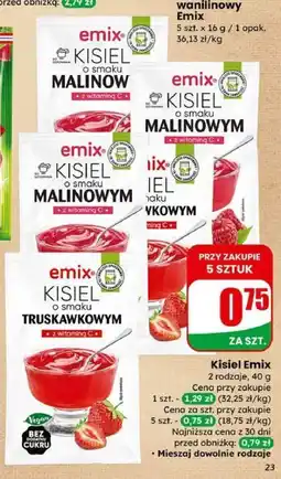 Dino Kisiel Emix (malinowy, truskawkowy) oferta