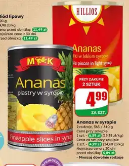 Dino Ananas w syropie oferta