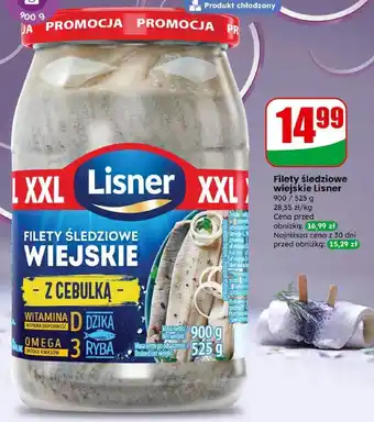 Dino Filety śledziowe wiejskie Lisner z cebulką oferta